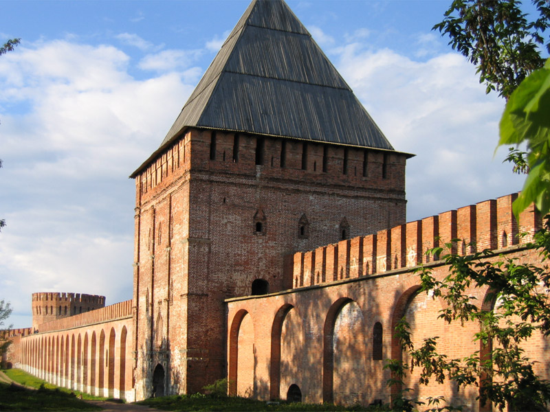  крепостная стена в Смоленске